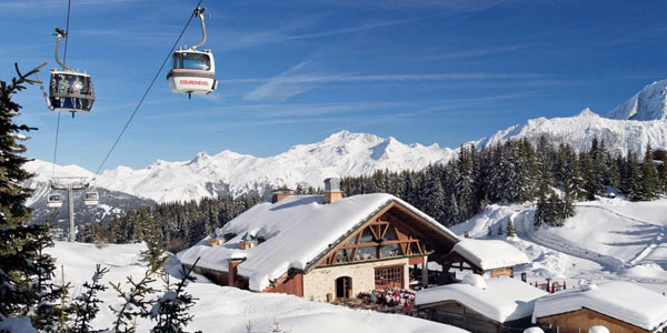 ski lift in courchevel